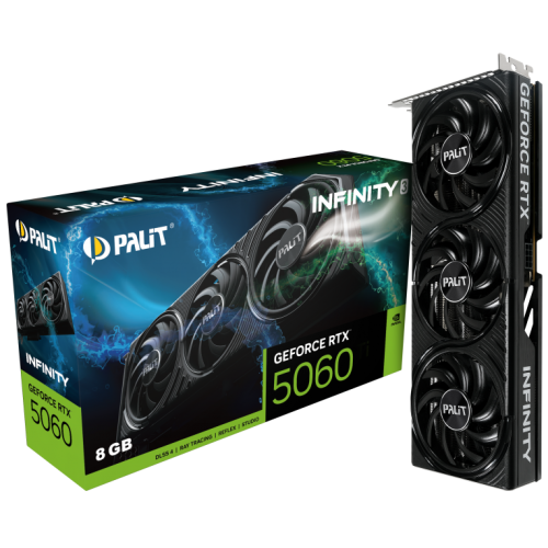 Placa video Palit nVidia GeForce RTX 5060 Infinity 3 8GB, GDDR7, 128 bit