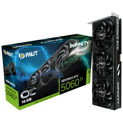 Placa video Palit nVidia GeForce RTX 5060 Ti Infinity 3 OC 16GB, GDDR7, 128 bit