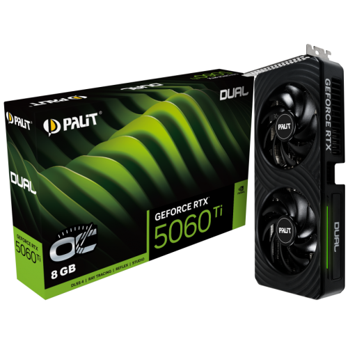 Placa video Palit nVidia GeForce RTX 5060 Ti DUAL OC 8GB, GDDR7, 128 bit