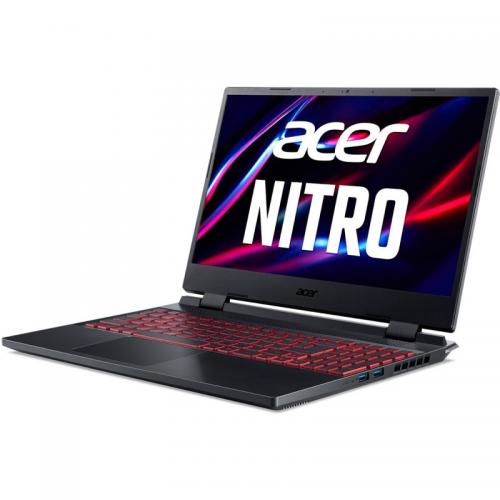 Laptop Acer Nitro 5 AN515-58, Intel Core i7-12700H, 15.6inch, RAM 16GB, SSD 512GB, nVidia GeForce RTX 3050 4GB, No OS, Obsidian Black