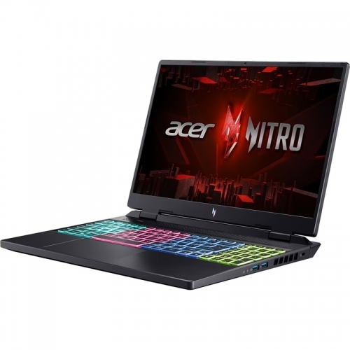 Laptop Acer Nitro 16 AN16-41-R3PJ, AMD Ryzen 7 7735HS, 16inch, RAM 16GB, SSD 512GB, nVidia GeForce RTX 4050 6GB, No OS, Obsidian Black