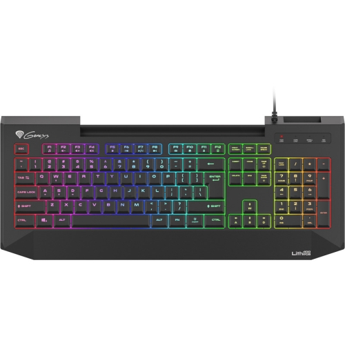 Tastatura Genesis LITH 400, RGB LED, USB, Black