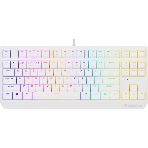 Tastatura Genesis Thor 230 TKL R, RGB LED, USB, White