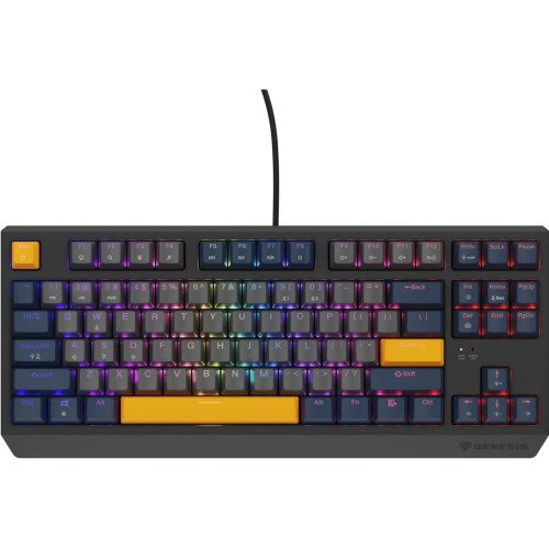 Tastatura Genesis Thor 230 TKL, RGB LED, USB, Naval Blue Negative