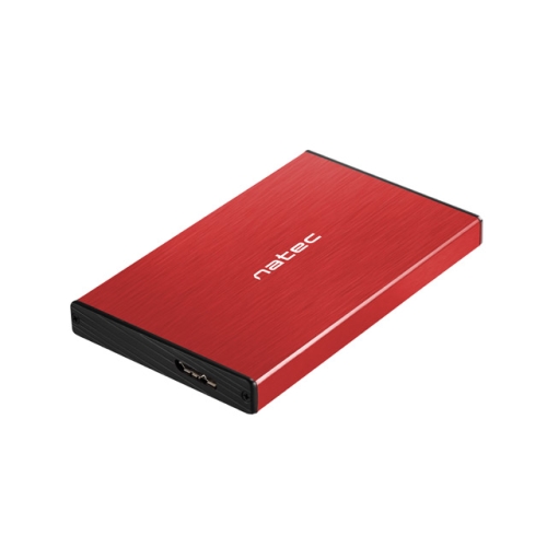 Rack extern HDD/SSD Natec by Genesis Rhino Go, USB 3.0, SATA, 2.5 inch, Red