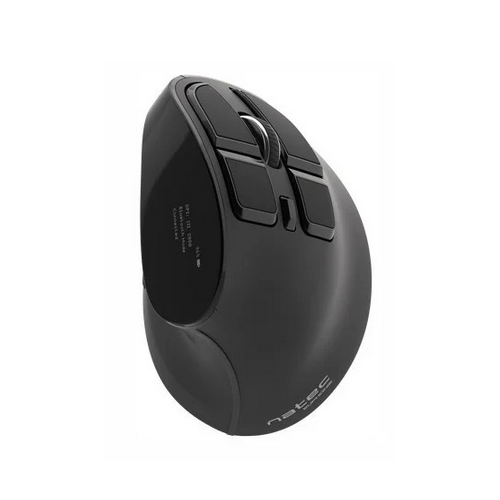 Mouse Optic Natec by Genesis Euphonie Pro Verical Silent, USB Wireless/Bluetooth, Black