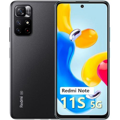 Telefon mobil Xiaomi Redmi Note 11S 5G, Dual SIM, 128GB, 4GB RAM, 5G, Midnight Black