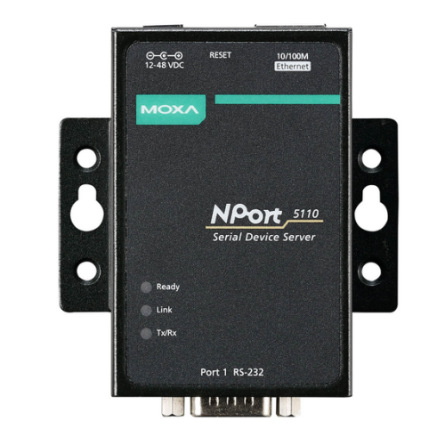 Convertor Media Moxa NPORT 5110 100 Mbps, RS232 - RJ45