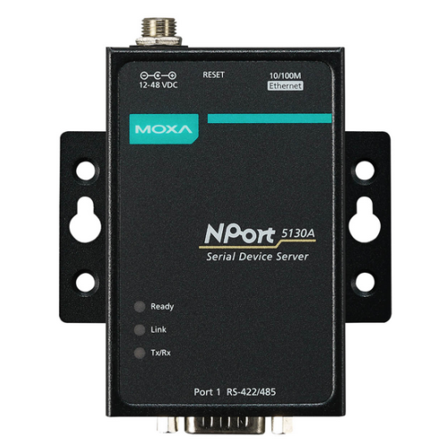Convertor Media Moxa NPORT 5130A-T 100 Mbps, RS422/485 - RJ45
