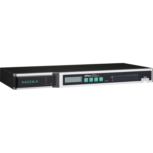 Convertor Media Moxa NPORT 6650-16-T/EU 100 Mbps, RS232/422/485 - RJ45