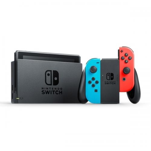 Consola Nintendo Switch Joy-Con Neon Red-Blue, Black