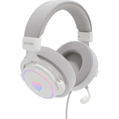 Casti cu microfon Genesis Neon 764, USB, White