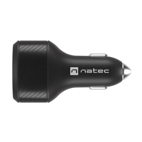 Incarcator auto Natec by Genesis CONEY, 2 x USB-A, 1 x USB-C, 60 W, Black