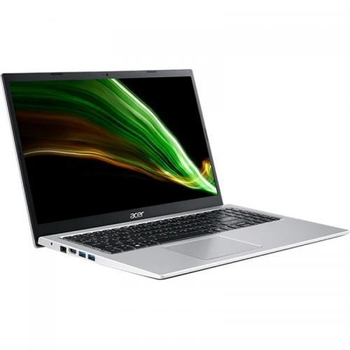 Laptop Acer Aspire 3 A315-58-72CV, Intel Core i7-1165G7, 15.6inch, RAM 16GB, SSD 512GB, Intel Iris Xe Graphics, No OS, Pure Silver