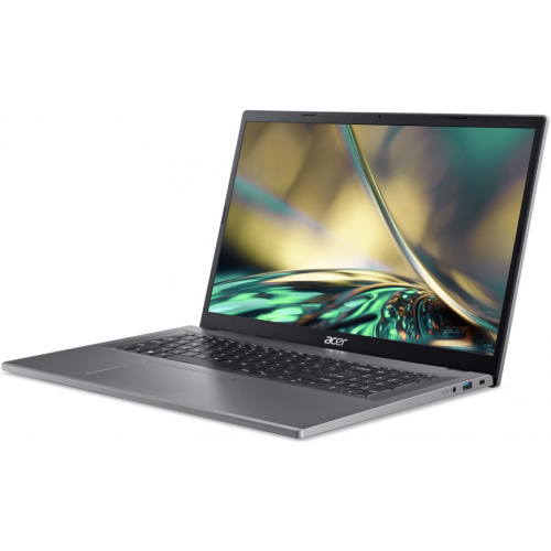 Laptop Acer Aspire 3 A317-55P-37TD, Intel Core i3-N305, 17.3inch, RAM 8GB, SSD 512GB, Intel UHD Graphics, No OS, Steel Grey
