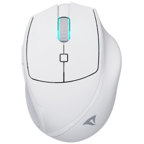 Mouse Optic Sharkoon OfficePal M25W, USB / USB Wireless, White