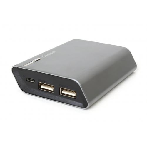 Baterie Portabila Omega Platinet, 6000 mAh, 2x USB, Silver
