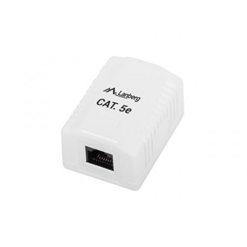 Priza retea Lanberg OU5-0001-W, 1x RJ45, White