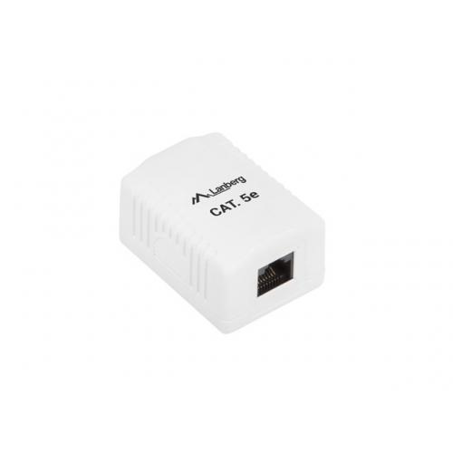 Priza retea Lanberg OU5-0001-W, 1x RJ45, White