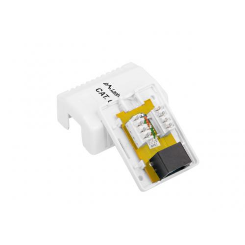 Priza retea Lanberg OU6-0001-W, 1x RJ45, White