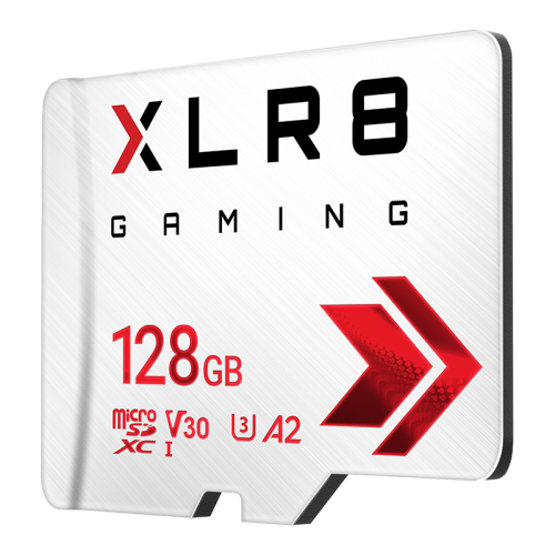 Memory Card microSDXC PNY XLR8 Gaming 128GB, Class 10, UHS-I U3, V30, A2