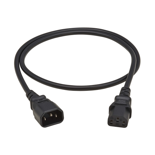 Cablu de alimentare Eaton P004-01M-EU, C13 - C14, 1 m, Black
