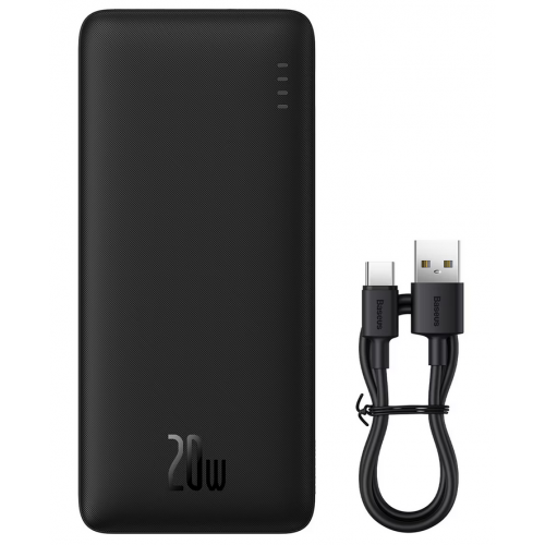 Baterie portabila Baseus Airpow, 20000mAh, 1 x USB-C, 1 x USB, Black
