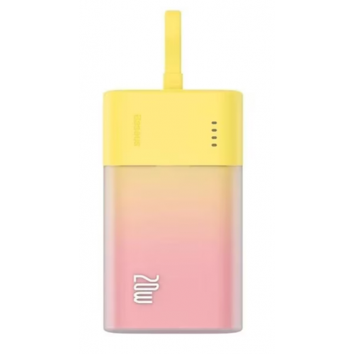 Baterie portabila Baseus Popsicle, 5200mAh, 1 x USB-C, Pink