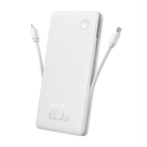 Baterie portabila Baseus Airpow lite, 10000mAh, 1 x USB-C, 1 x USB, White