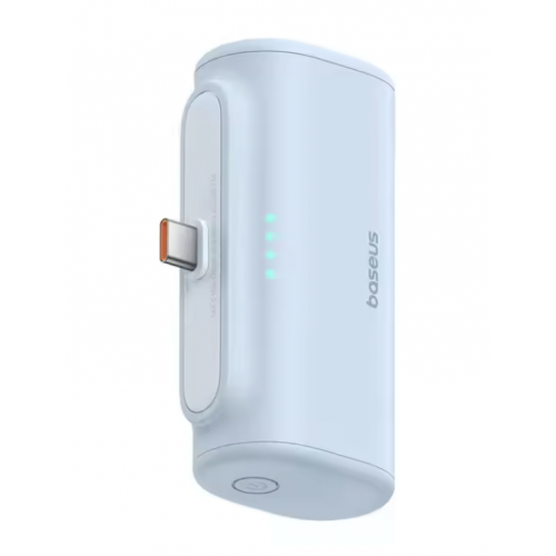 Baterie portabila Baseus Compact, 5000mAh, 1 x USB-C, Blue