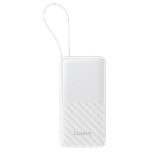 Baterie portabila Baseus Bipow 2, 20000 mAh, 1 x USB-A, 2 x USB-C, White