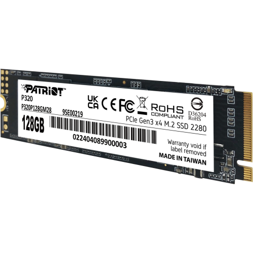 SSD Patriot P320 128GB, PCI Express 3.0 x4, M.2