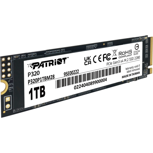 SSD Patriot P320 1TB, PCI Express 3.0 x4, M.2
