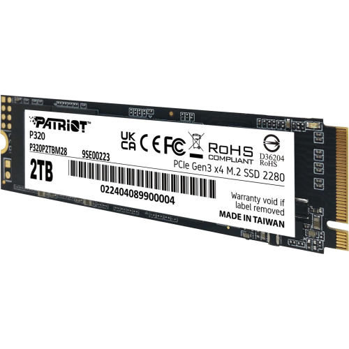SSD Patriot P320 2TB, PCI Express 3.0 x4, M.2