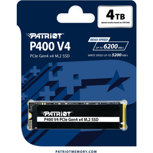SSD Patriot P400 V4, 4TB, PCI Express 4.0 x4, M.2