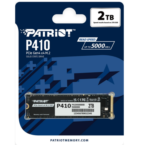 SSD Patriot P410, 2TB, PCIe Gen 4 x4, M.2