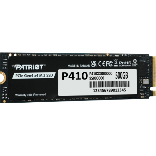 SSD Patriot P410, 500GB, PCIe Gen 4 x4, M.2