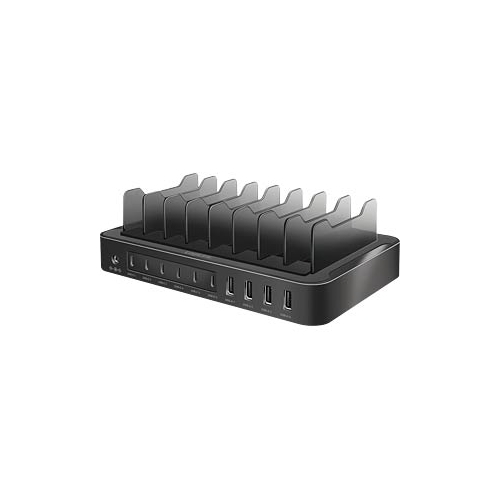 Statie de incarcare Logilink PA0327, 4x USB-A, 6x USB-C, Black