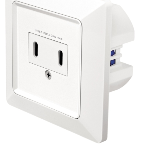 Priza Logilink PA0332, 2 x USB-C, 25 W, White