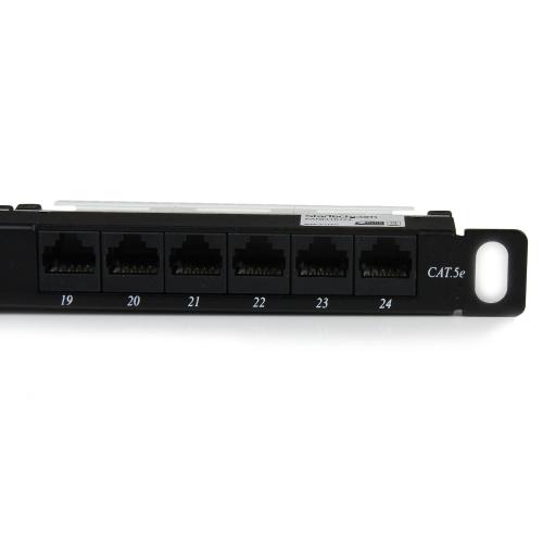 Patch Panel Startech PANELHU24, 19inch, 24x porturi, Black