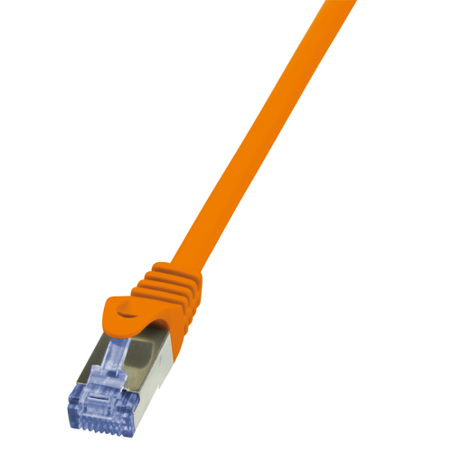 Patch Cord LogiLink CQ3048S, Cat.6a, S/FTP, PIMF PrimeLine, 1.5m, Orange