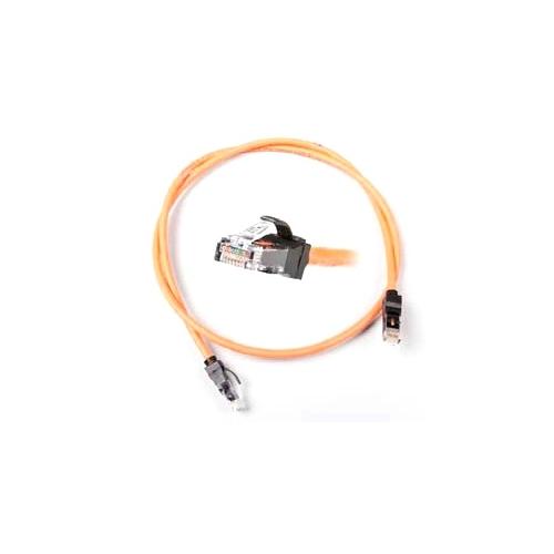 Patch Cord Nexans N11G.P1B010OK, Cat 6, Ecranat, 1m, Orange