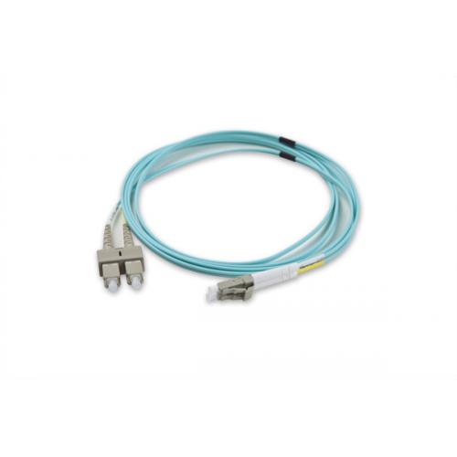 Patch cord Optic Nexans N123.5CLA5, Duplex LC-SC, 5m, Aqua