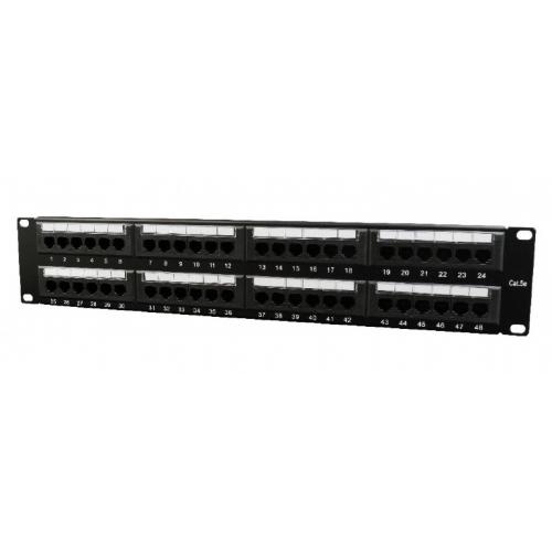 Patch Panel Gembird NPP-C548CM-001, 19inch, 48 port, Black