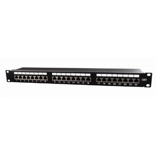 Patch Panel Gembird NPP-C624-002, 19inch, 24 port, Black