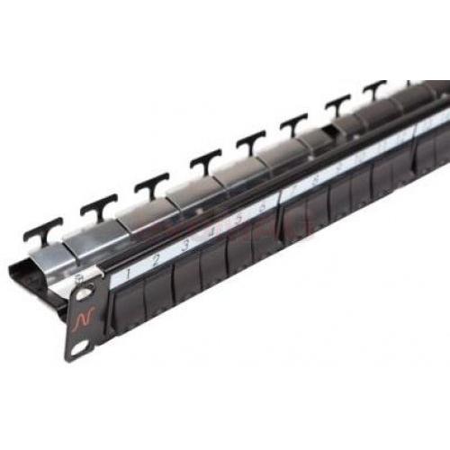 Patch panel Nexans N521.660BK, 19inch, 24 porturi, Black