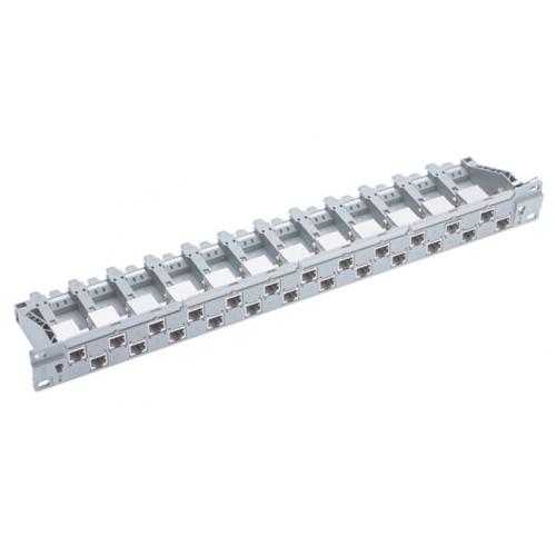 Patch Panel R&M R812470, 19 inch, 24 porturi, Cat.5E, Gray