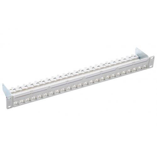 Patch Panel R&M R813485, 19 inch, 24 porturi, Cat.6A, Gray