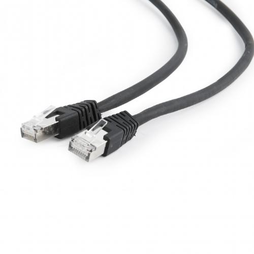 Patchcord Gembird RJ45, Cat. 6A, S/FTP, 3m, Black