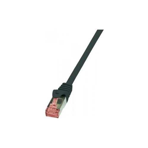 Patchcord Logilink, Cat6, S/FTP, 0.5m, Black